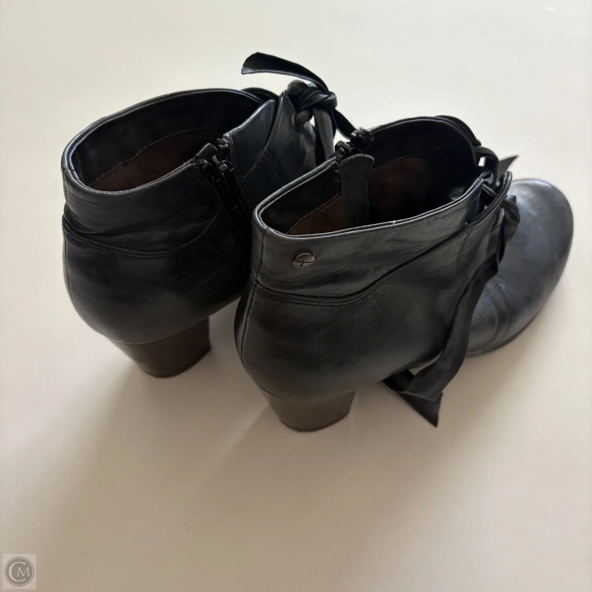 Boots Ankle Heels By Cmc In Blue, Size: 8