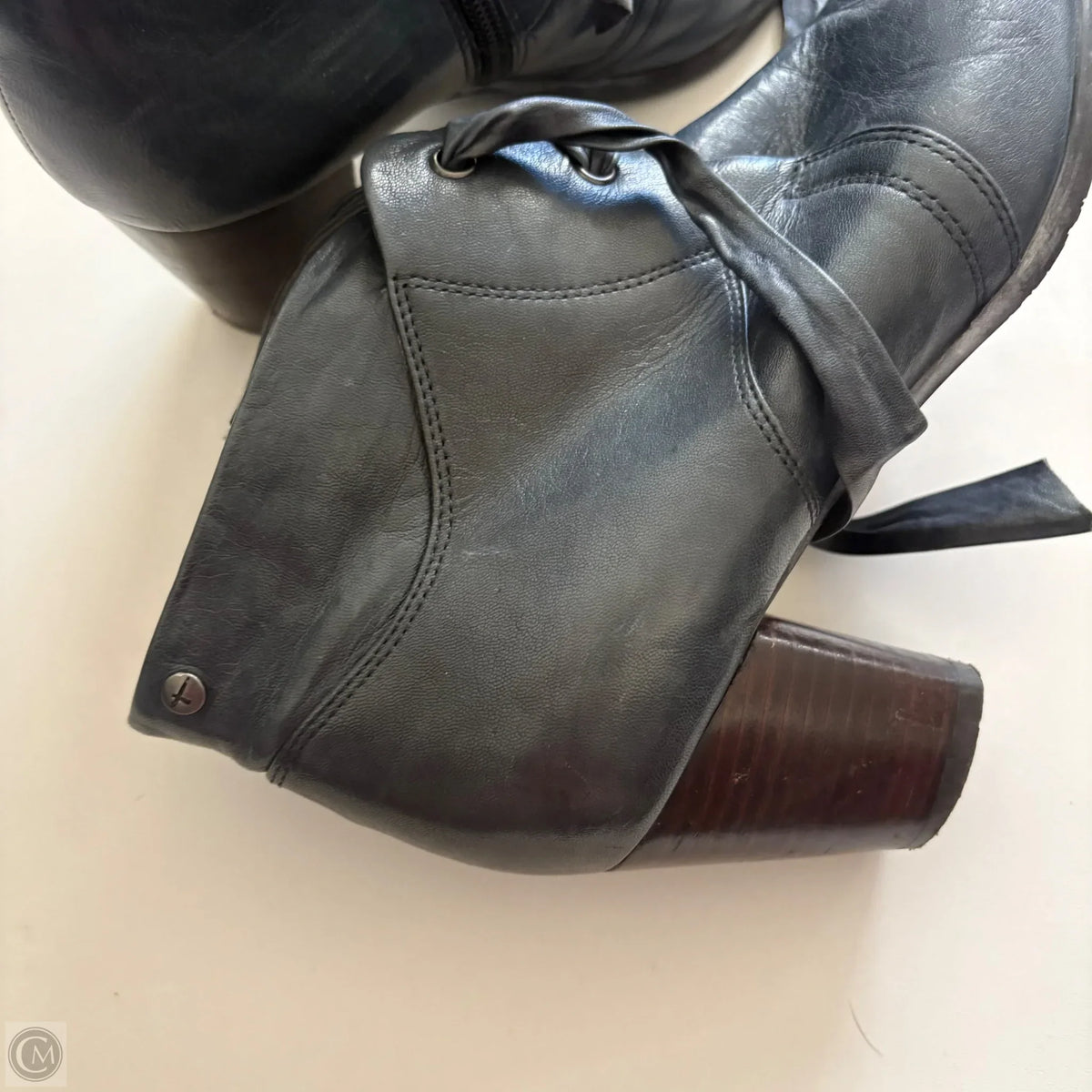 Boots Ankle Heels By Cmc In Blue, Size: 8