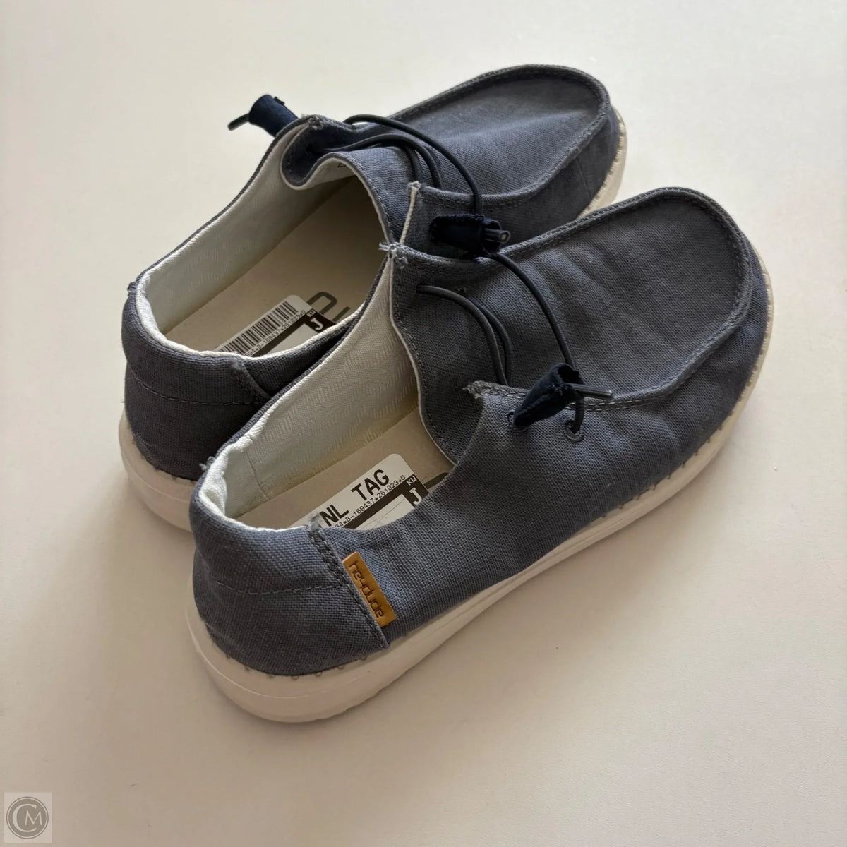 Shoes Flats By Hey Dude In Blue, Size: 6