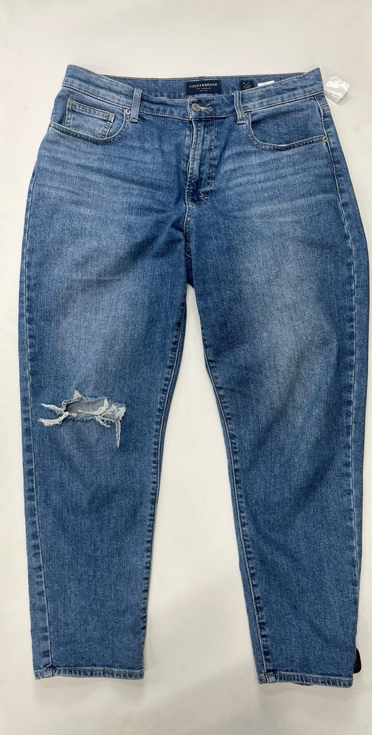Denim Jeans Relaxed/boyfriend Lucky Brand, Size 8