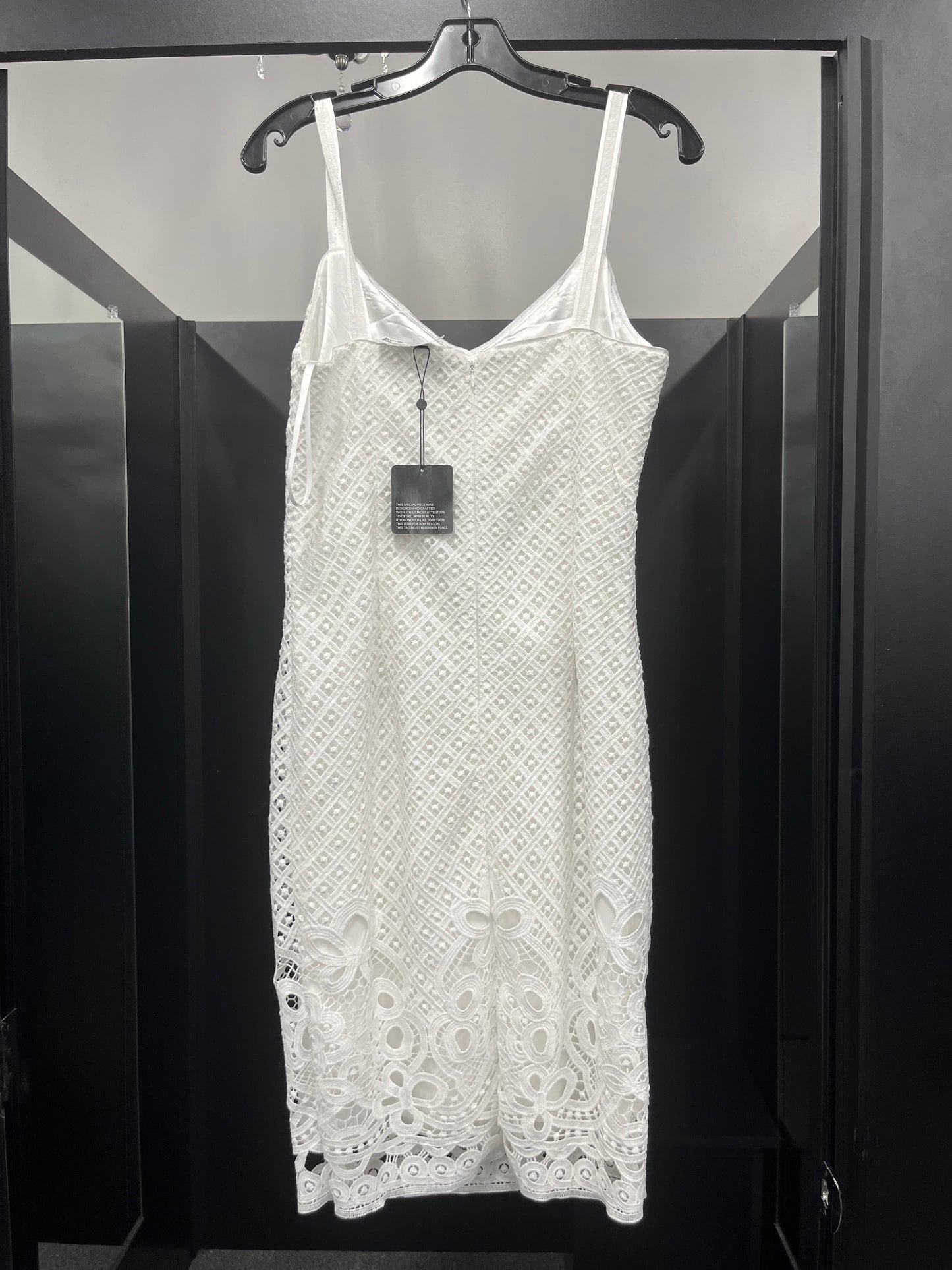 White Dress Party Midi White House Black Market, Size S