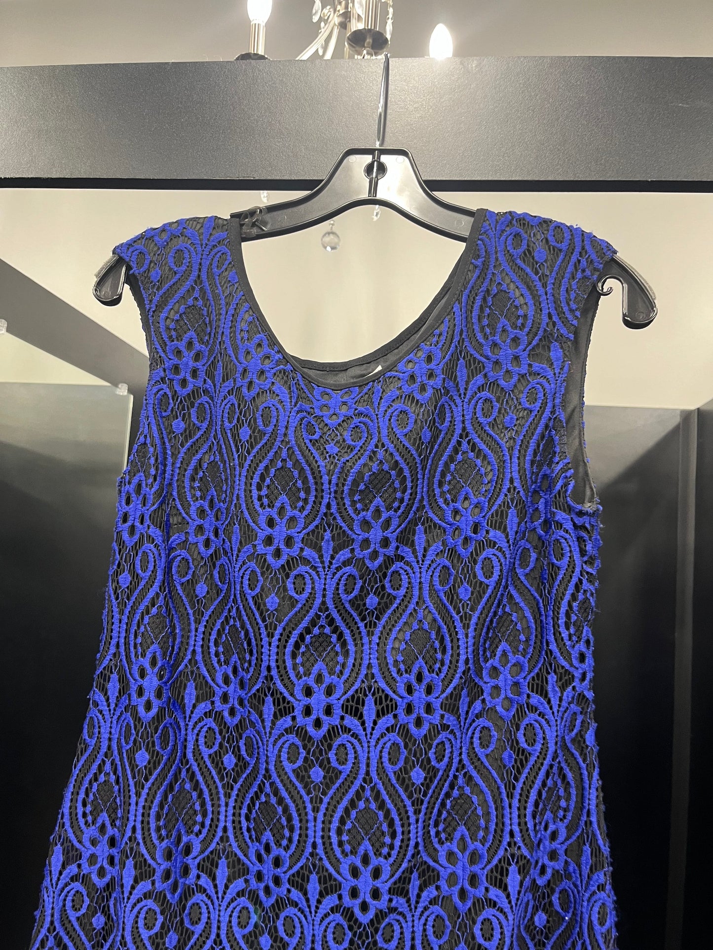 Blue Dress Party Midi Connected Apparel, Size M