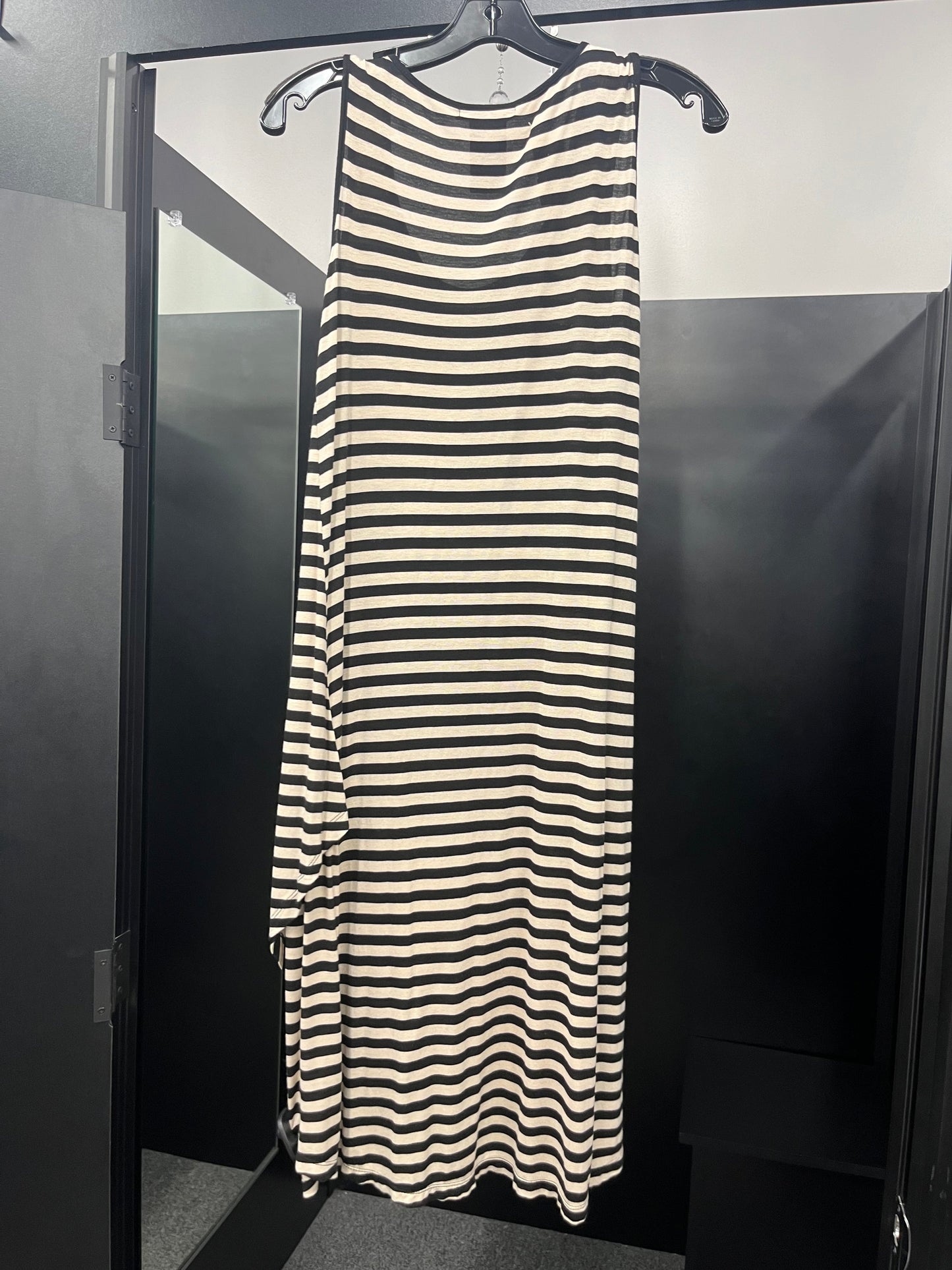 Striped Dress Casual Midi Designer History, Size M