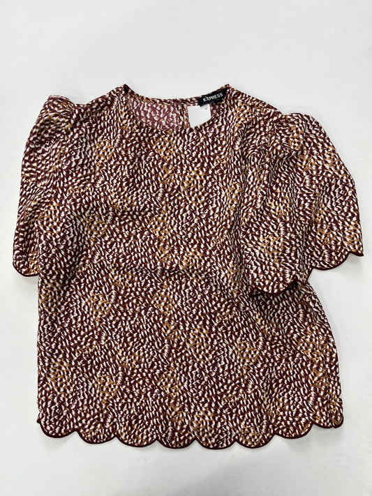 Blouse Short Sleeve By Express NWT  Size: Xs