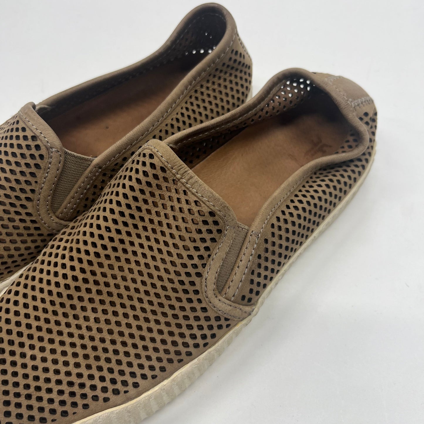 Tan Shoes Flats Espadrille Frye, Size 6.5