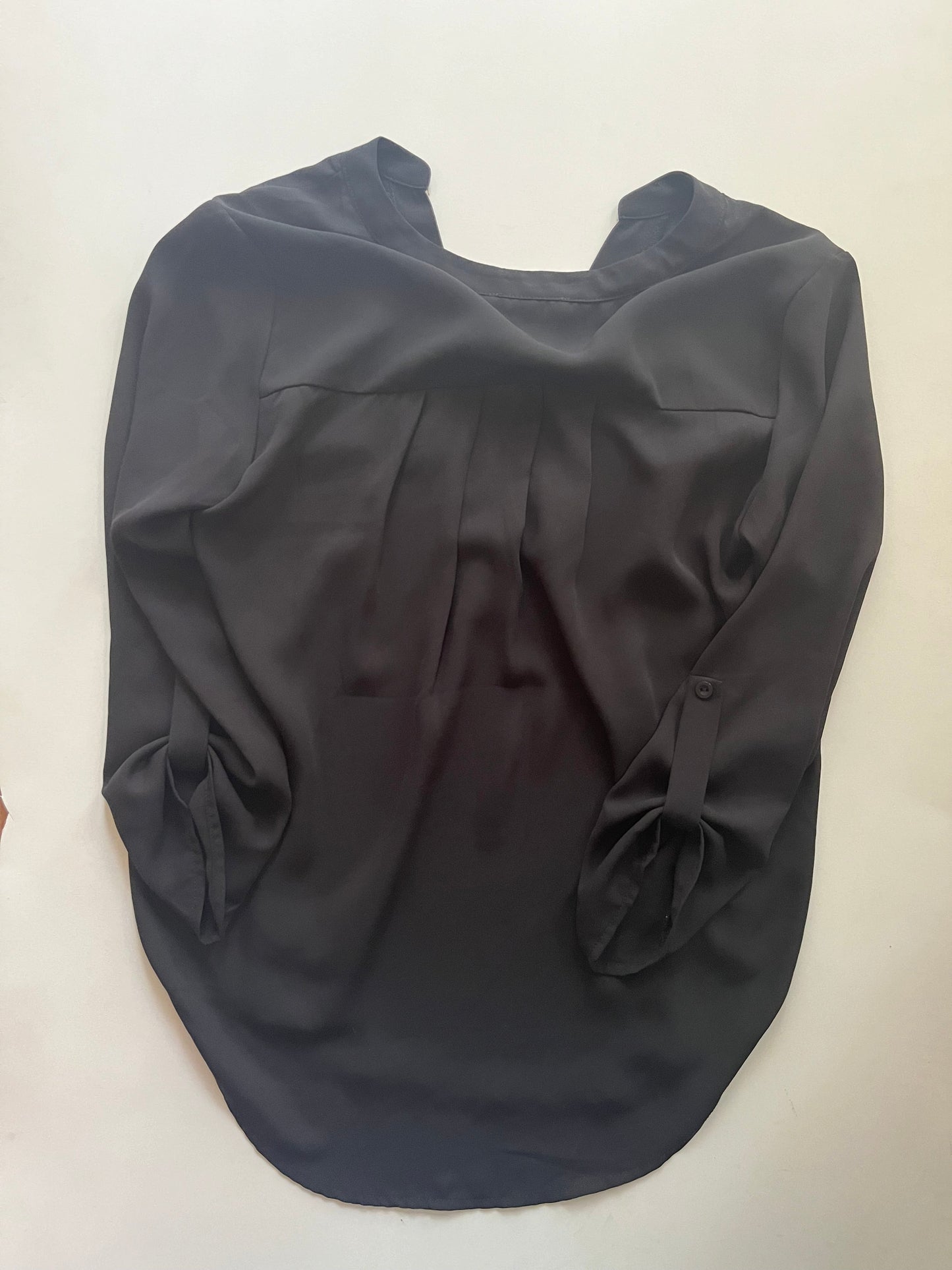 Black Blouse Long Sleeve Lush, Size S