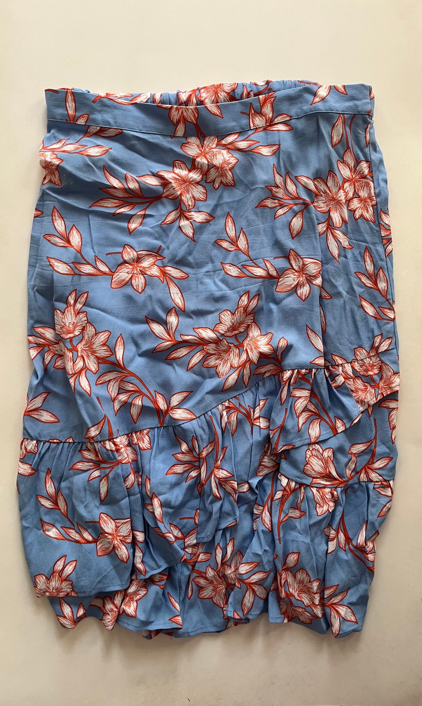 Blue Skirt Midi Talbots, Size Xl