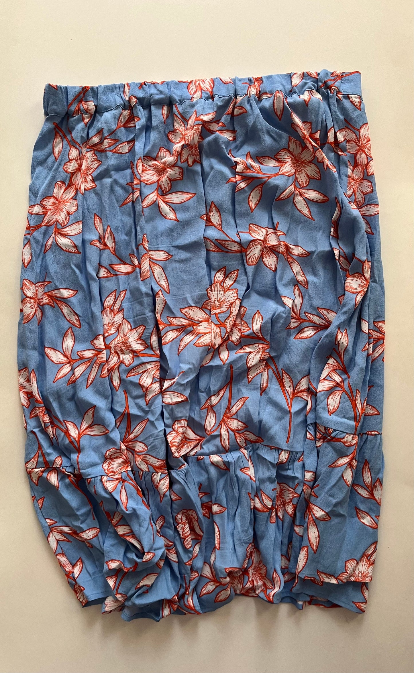 Blue Skirt Midi Talbots, Size Xl