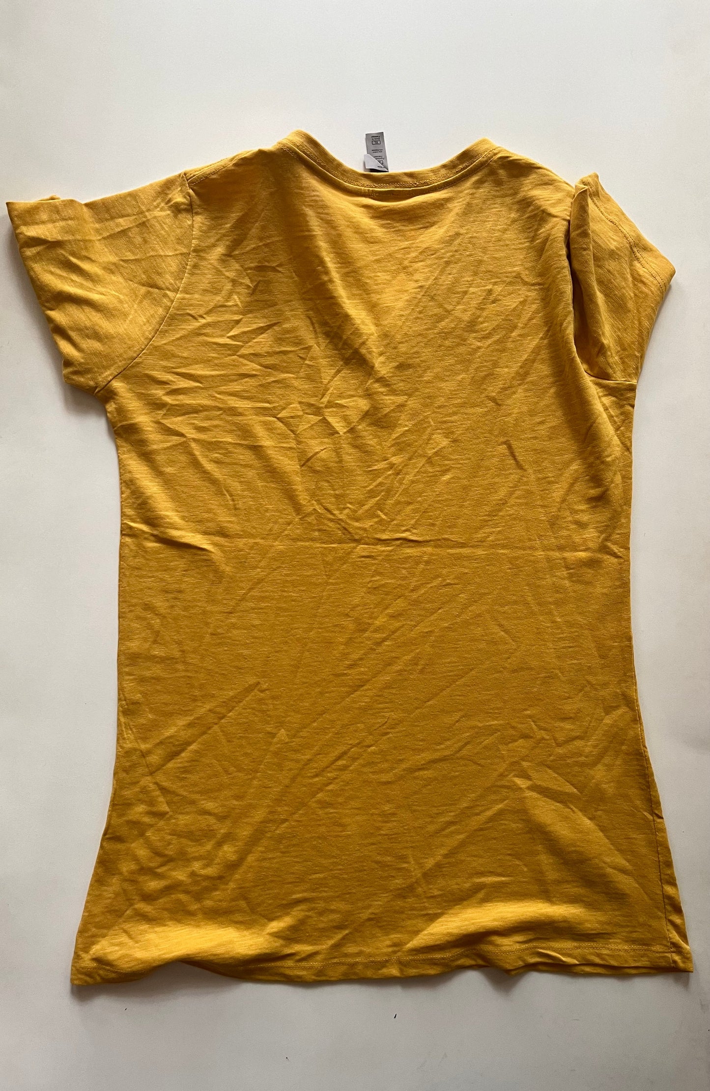 Mustard Top Short Sleeve Basic Cmf, Size Xl