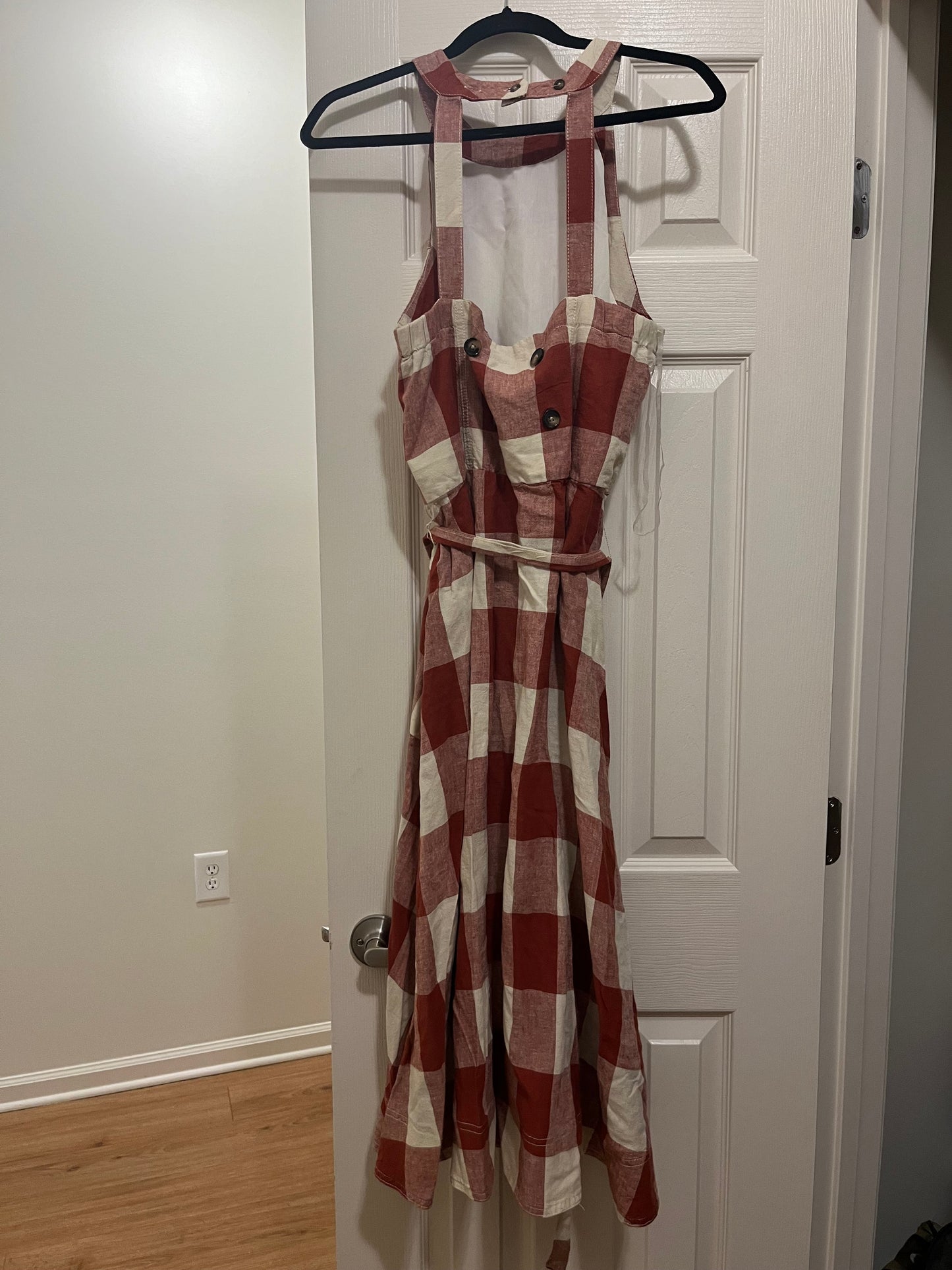 Plaid Dress Casual Midi Cato NWT, Size L