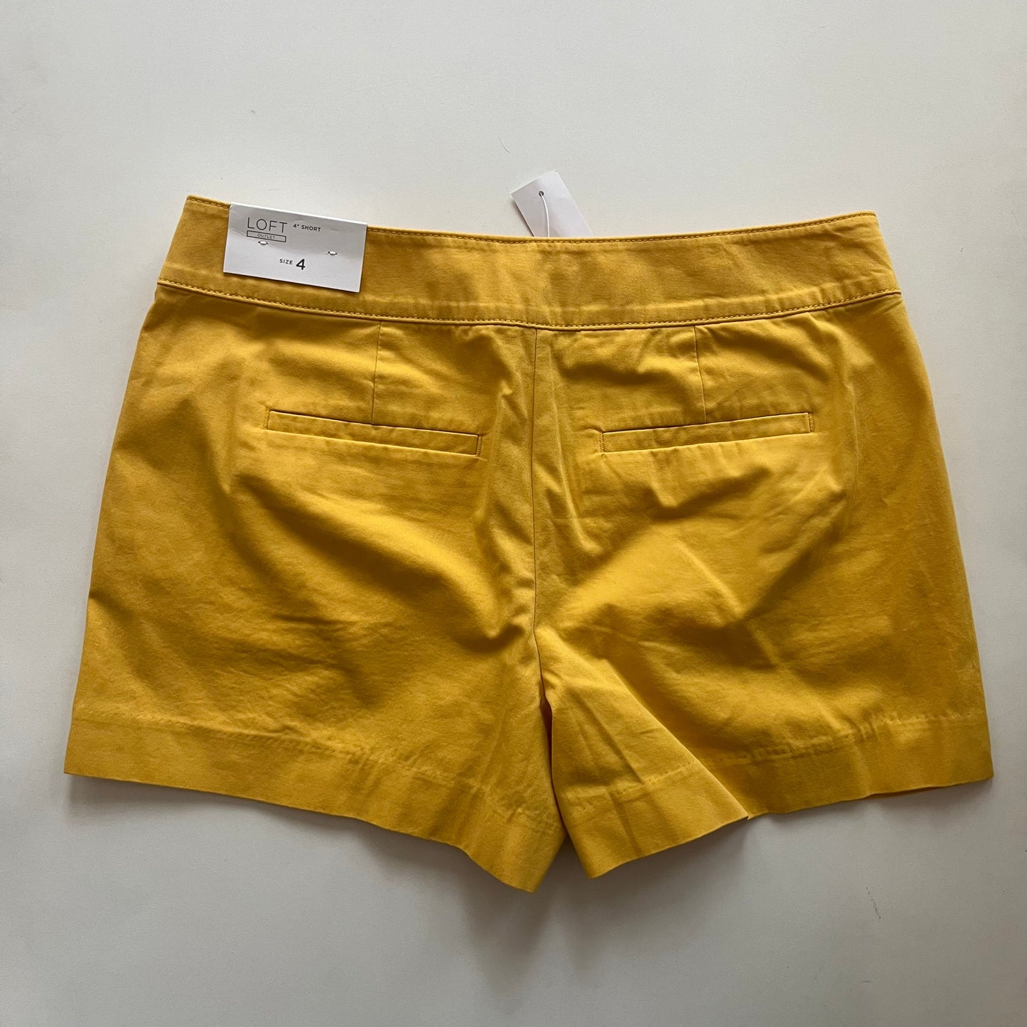 Yellow Shorts Loft NWT, Size 4