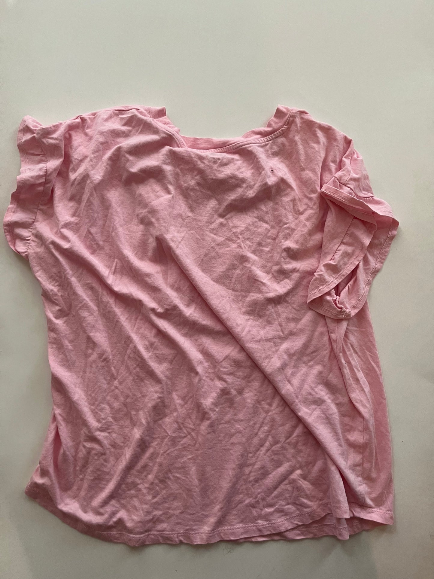 Pink Top Short Sleeve Basic Crown And Ivy, Size Xl