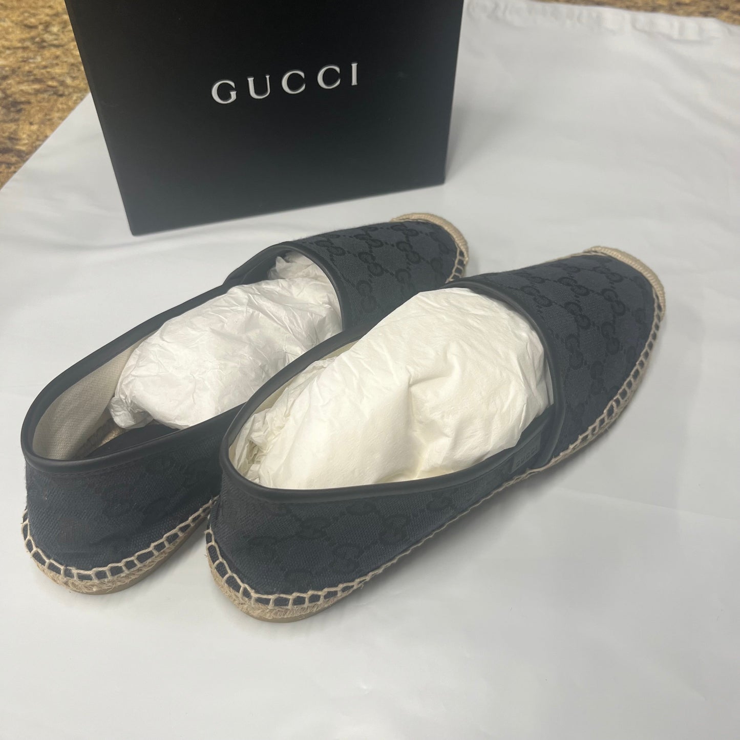 Blue Shoes Designer Gucci, Size 8