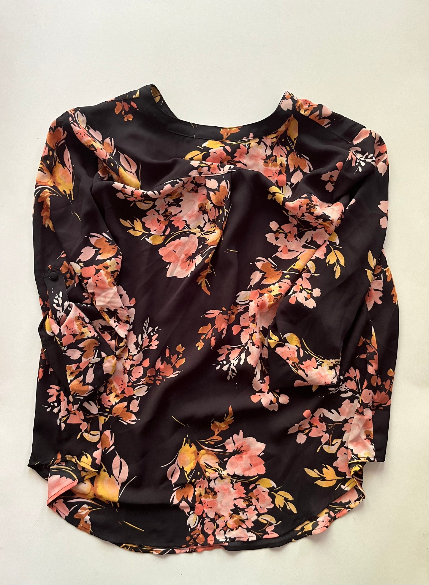 Blouse Long Sleeve By Torrid In Floral, Size: M