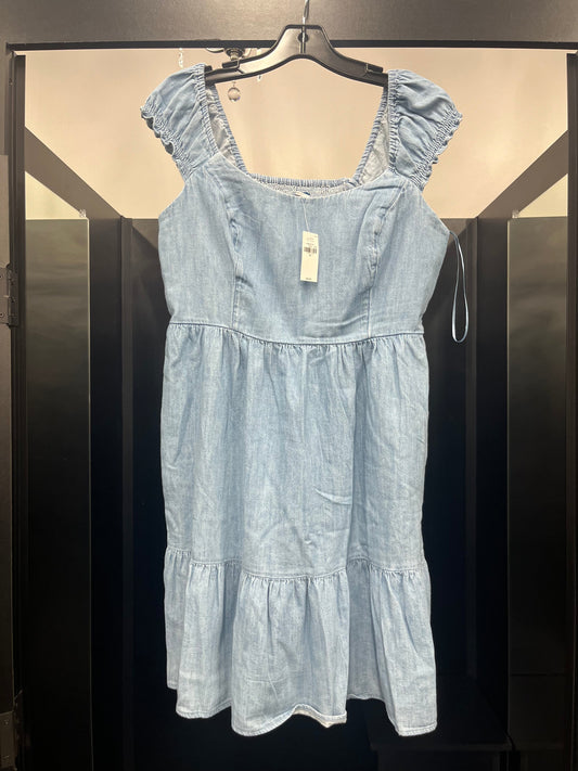 Dress Casual Midi By Old Navy In Blue NWT, Size: M