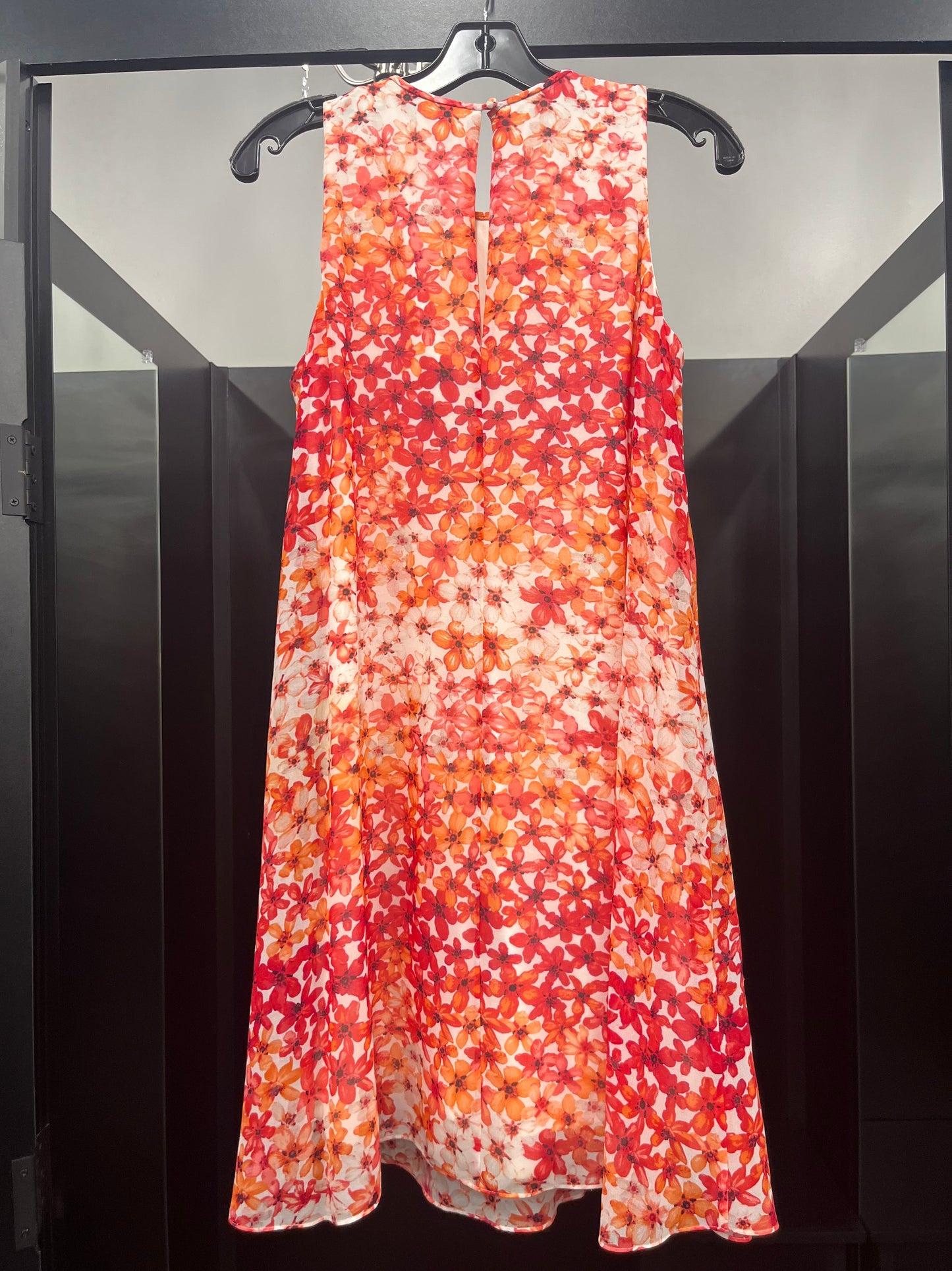 Dress Casual Midi By Calvin Klein In Floral, Size: 8