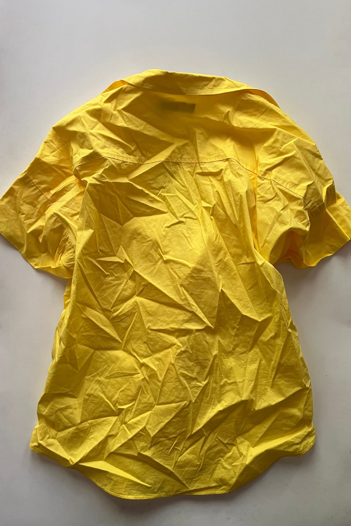 Blouse Short Sleeve By Lauren By Ralph Lauren In Yellow, Size: L