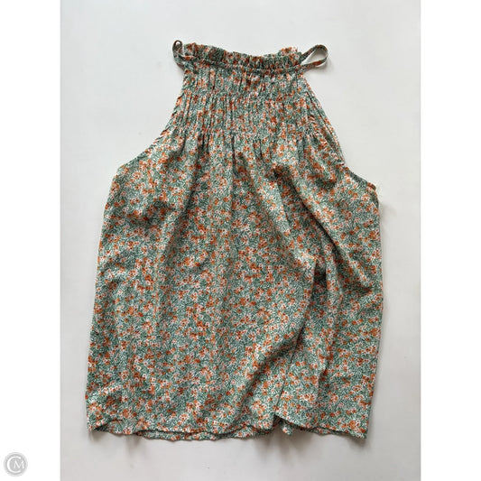 Blouse Sleeveless By staccato In Floral Print, Size: M