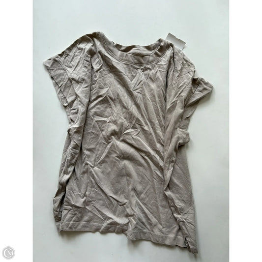 Blouse Short Sleeve By A New Day In Tan, Size: Xl