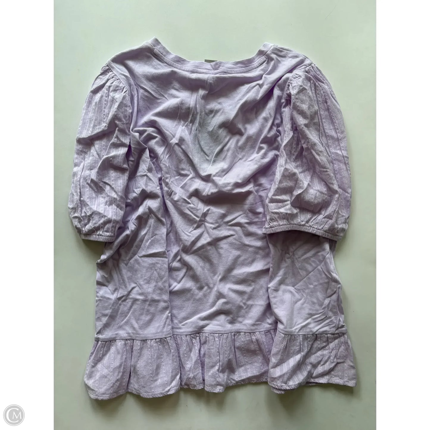 Blouse Short Sleeve By Crown And Ivy In Purple, Size: Xxl