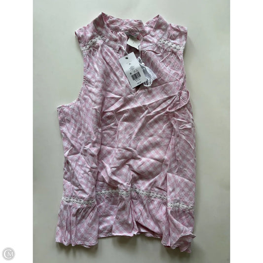 Blouse Sleeveless By Crown And Ivy In Pink, Size: Xl