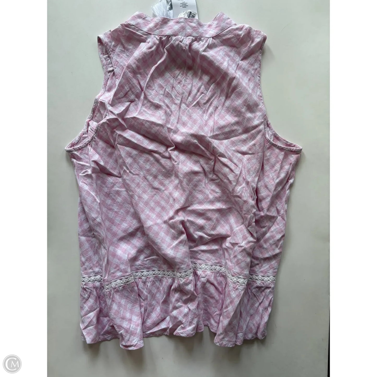 Blouse Sleeveless By Crown And Ivy In Pink, Size: Xl