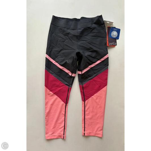 Athletic Leggings By Zella In Grey & Pink, Size: M