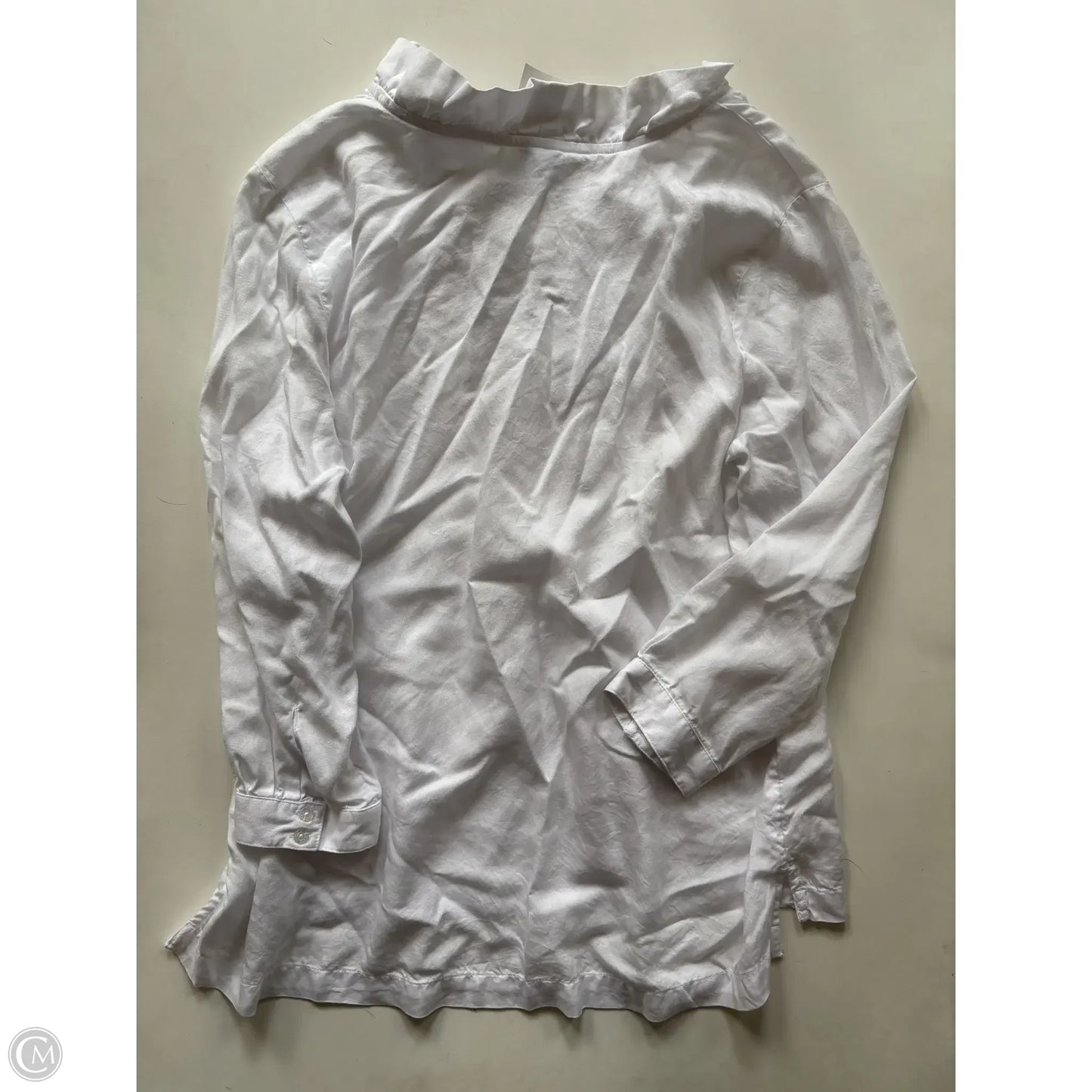 Blouse Long Sleeve By Crown And Ivy In White, Size: L