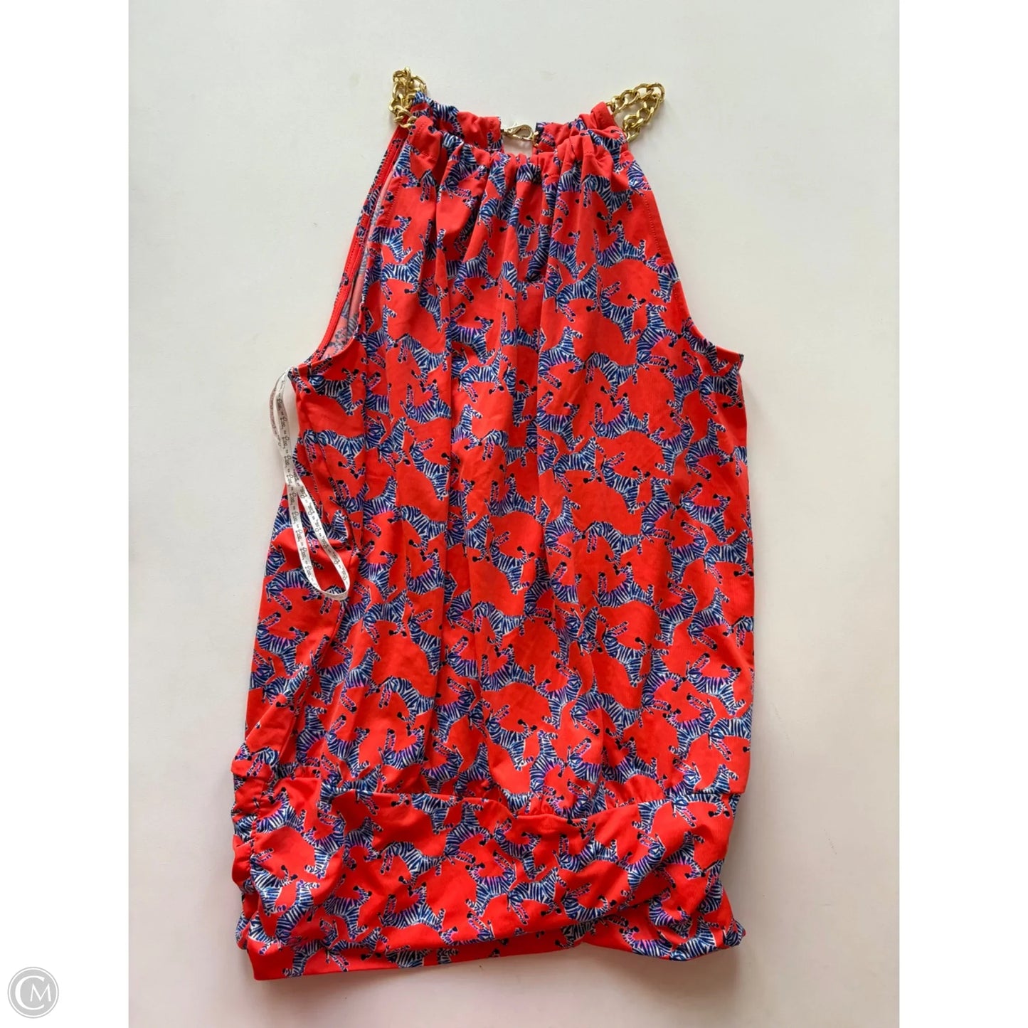 Top Sleeveless Designer By Lilly Pulitzer In Orange, Size: Xs