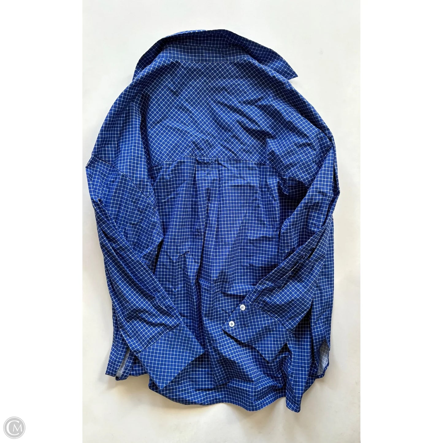 Blouse Long Sleeve By Zara In Blue, Size: L