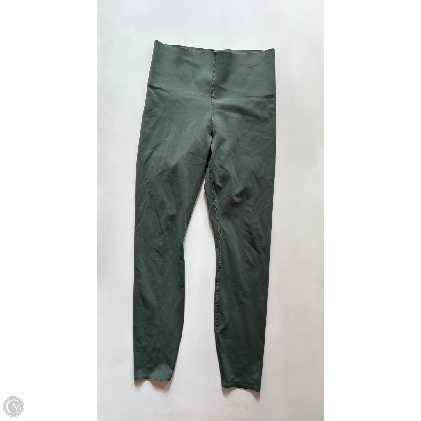 Athletic Leggings By Nike In Green, Size: M