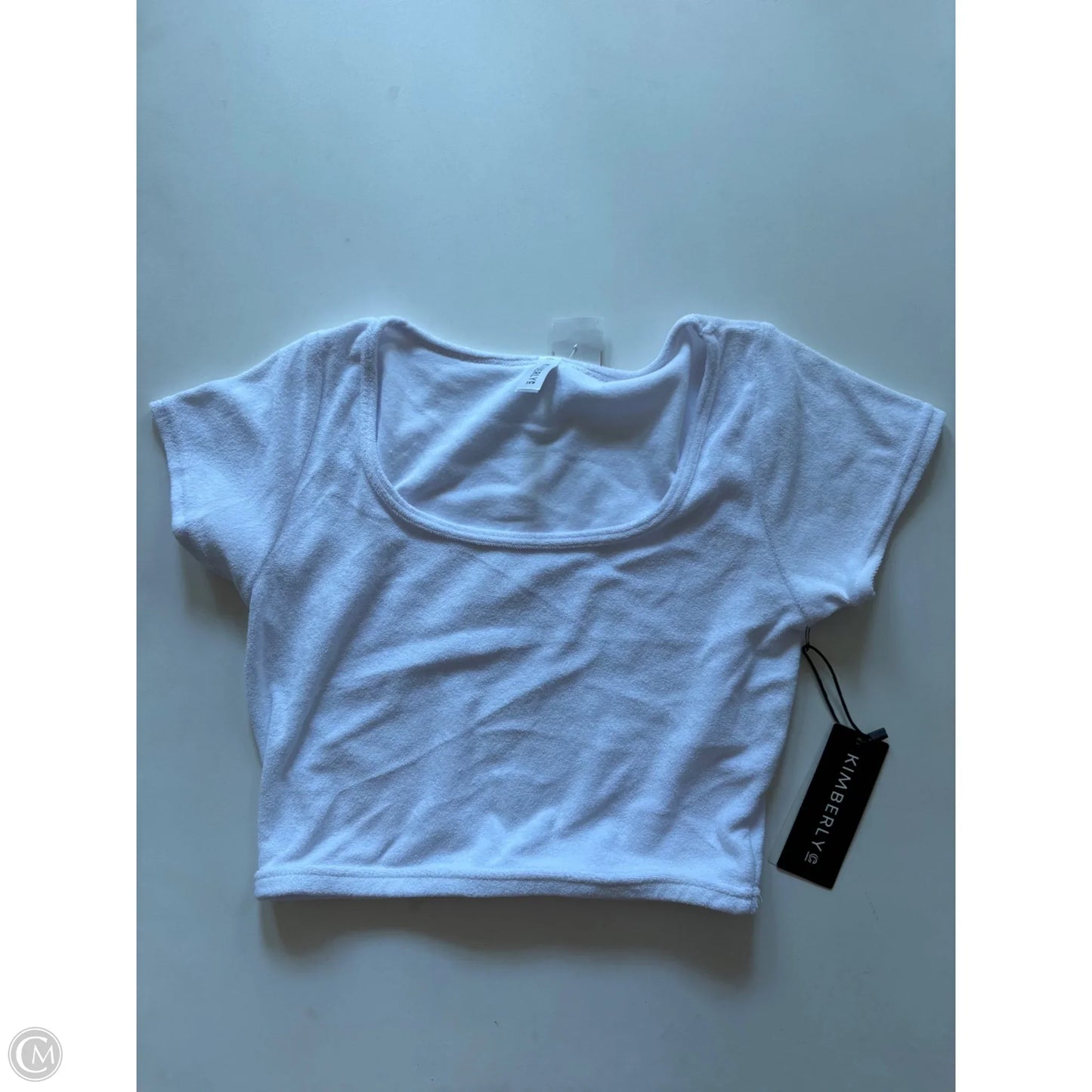 Blouse Short Sleeve By kimberly In White, Size: M