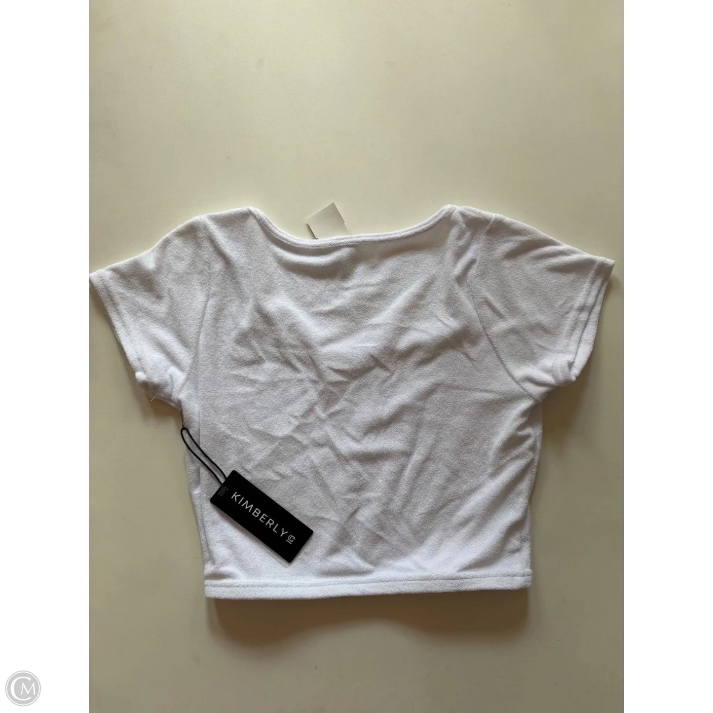 Blouse Short Sleeve By kimberly In White, Size: M