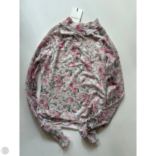 Blouse Long Sleeve By Promesa In Floral Print, Size: S