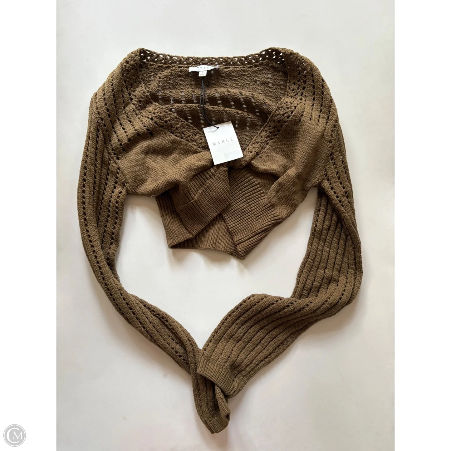 Blouse Long Sleeve By Mable In Green, Size: S