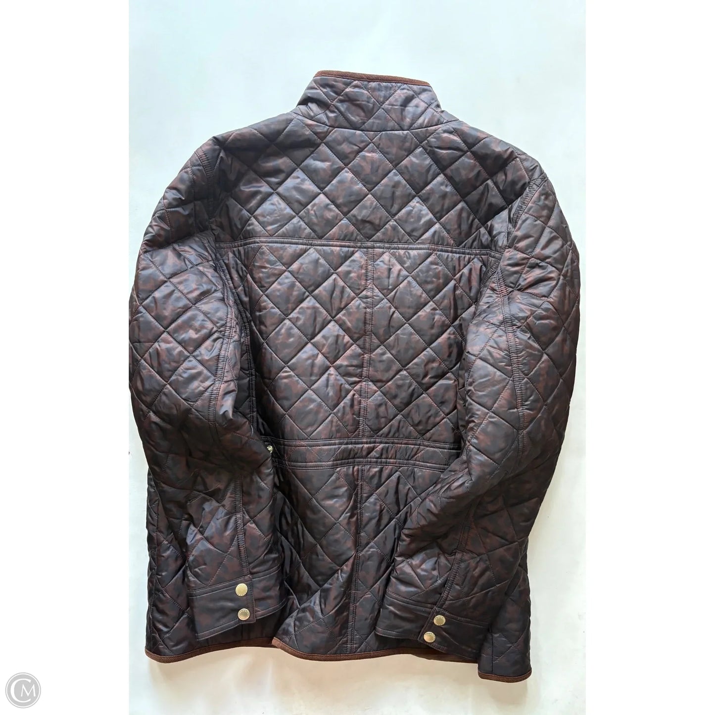 Jacket Puffer & Quilted By Talbots In Brown, Size: Xl