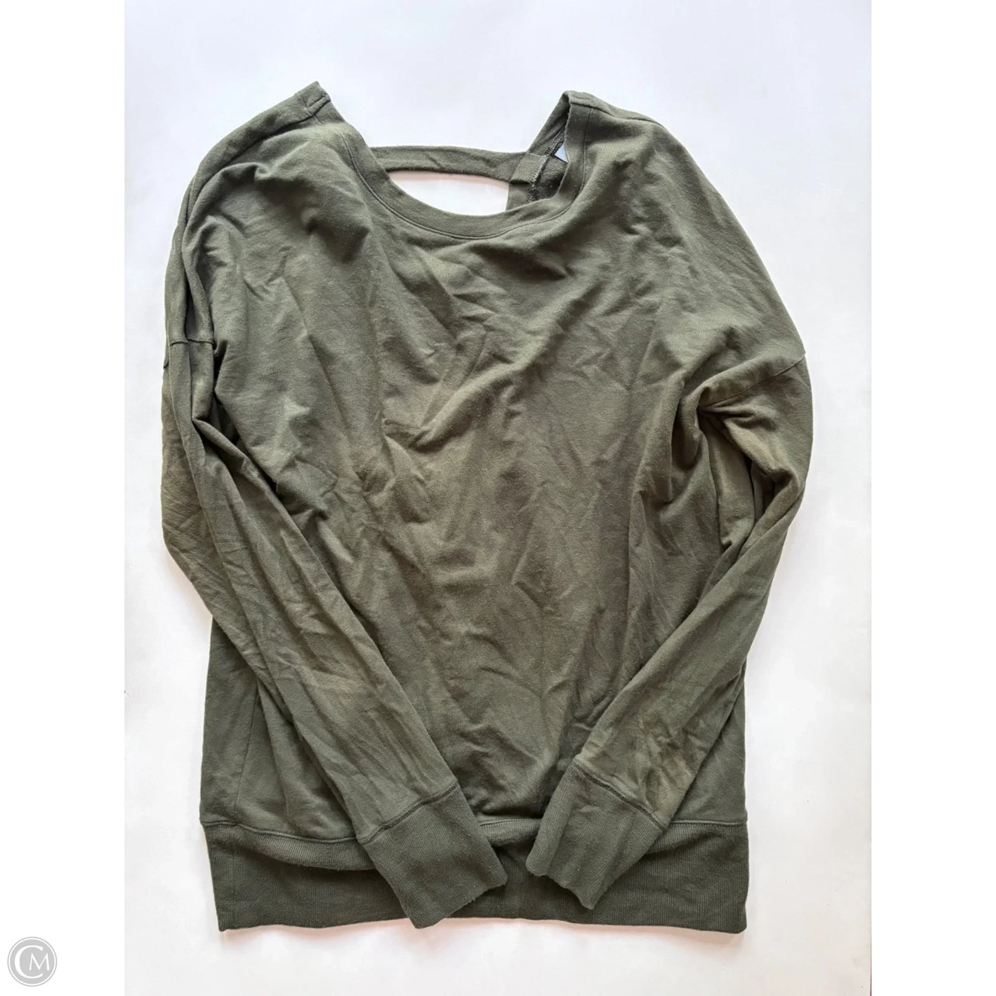 Athletic Sweatshirt Crewneck By Athleta In Green, Size: M