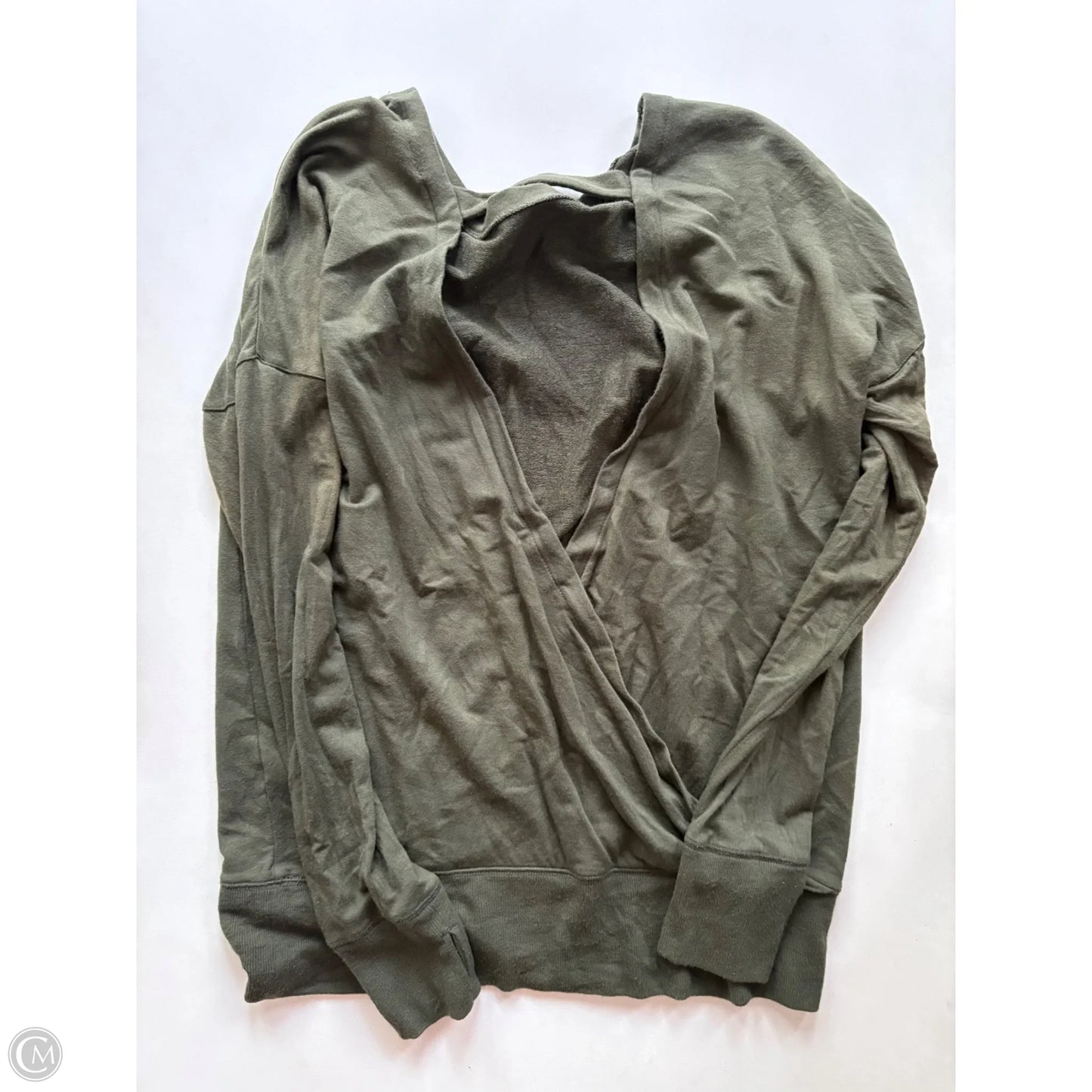 Athletic Sweatshirt Crewneck By Athleta In Green, Size: M