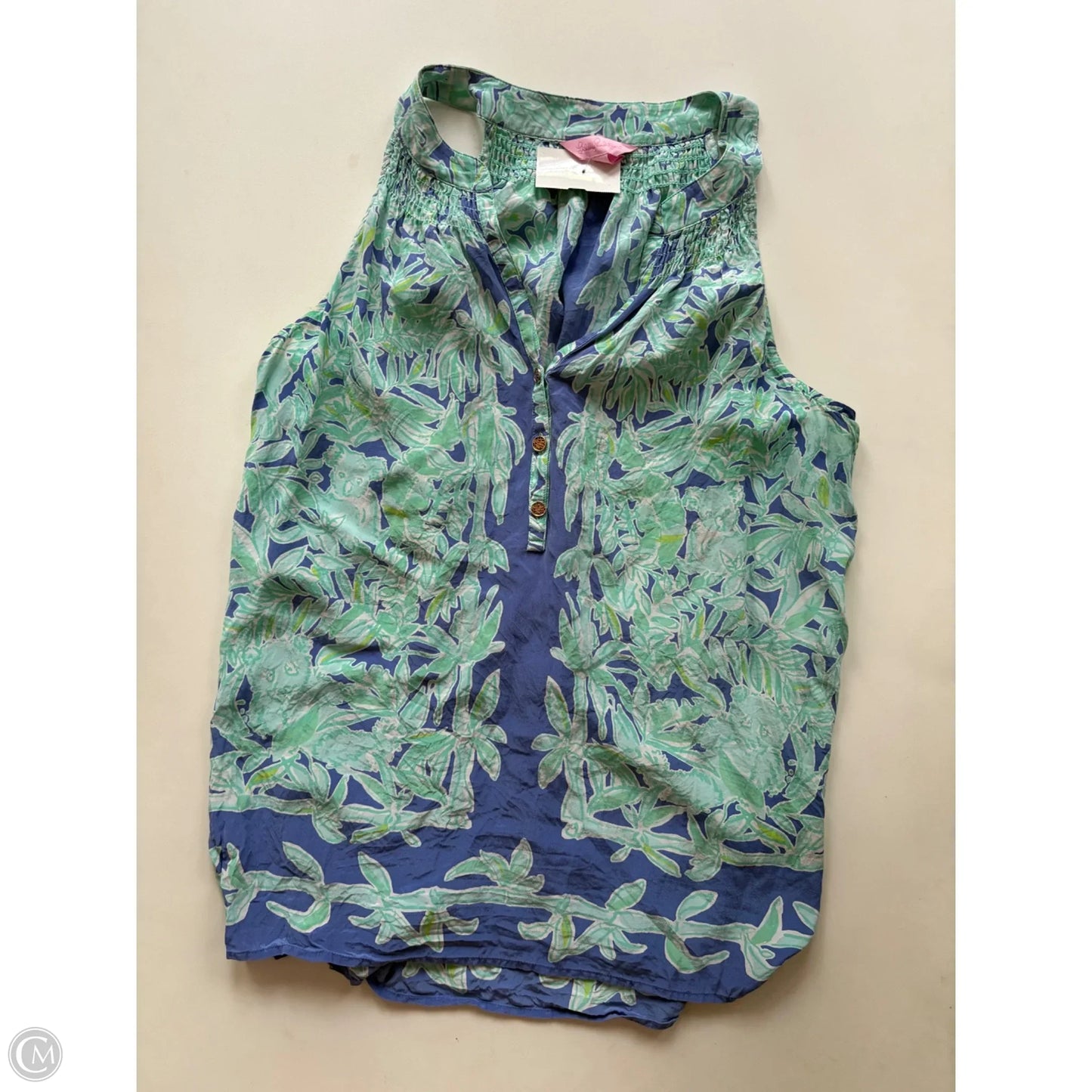 Blouse Designer By Lilly Pulitzer In Multi-colored, Size: L