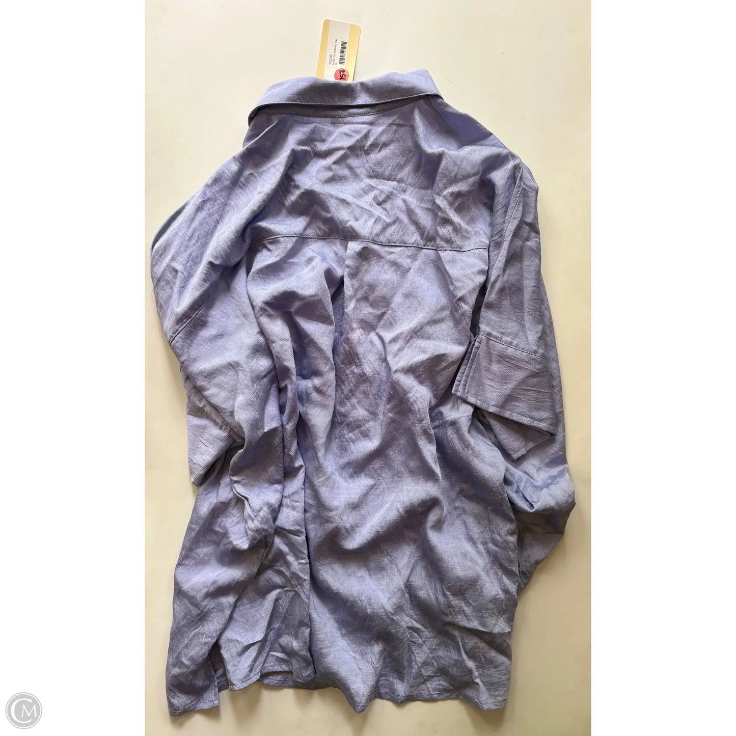 Blouse Short Sleeve By Entro In Purple, Size: 1x