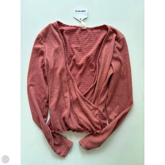 Blouse Long Sleeve By lazy days In Pink, Size: S
