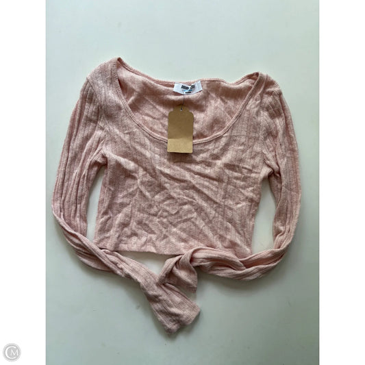 Blouse Long Sleeve By Double Zero In Pink, Size: M