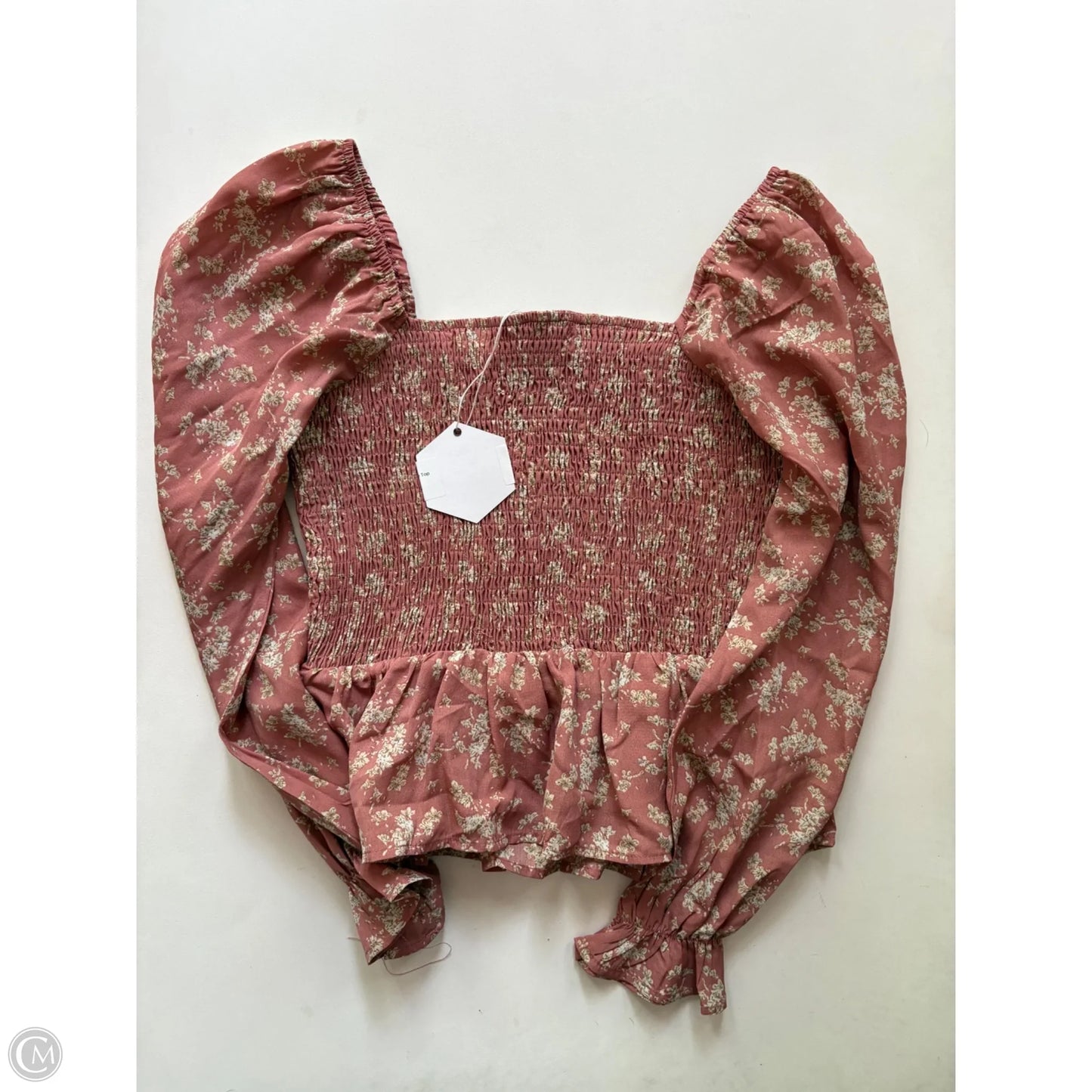 Blouse Long Sleeve By Paper Crane In Pink, Size: S