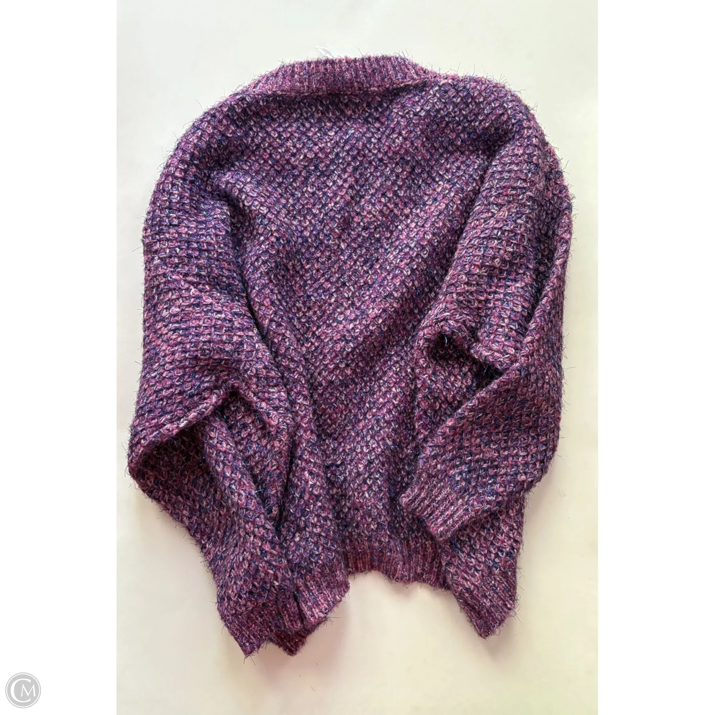 Sweater By Anthropologie In Purple, Size: 1x