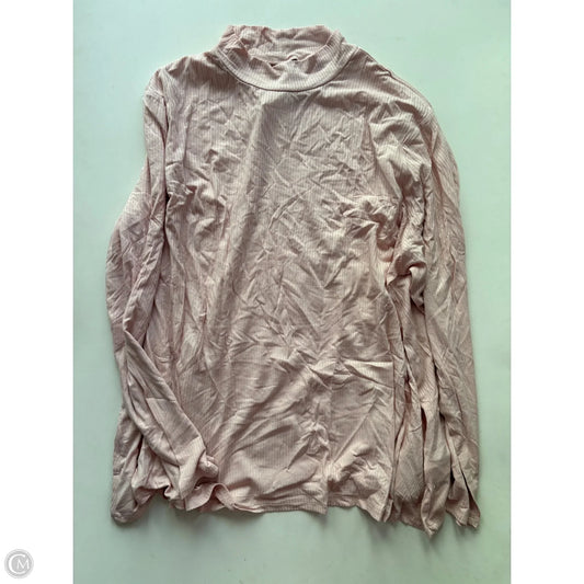 Blouse Long Sleeve By Old Navy In Pink, Size: Xl