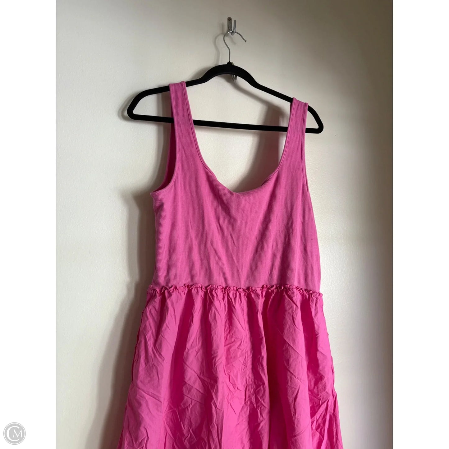 Dress Casual Midi By A New Day In Pink, Size: Xl