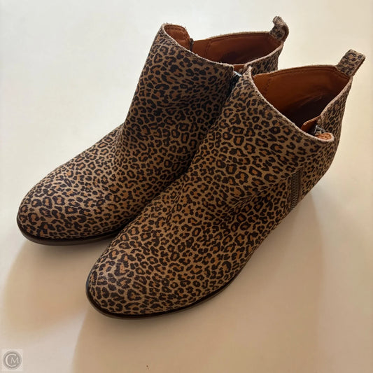 Shoes Heels Block By Lucky Brand In Leopard Print, Size: 8.5