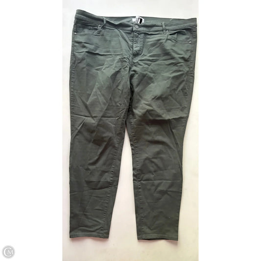 Jeans Skinny By Loft In Green, Size: 18