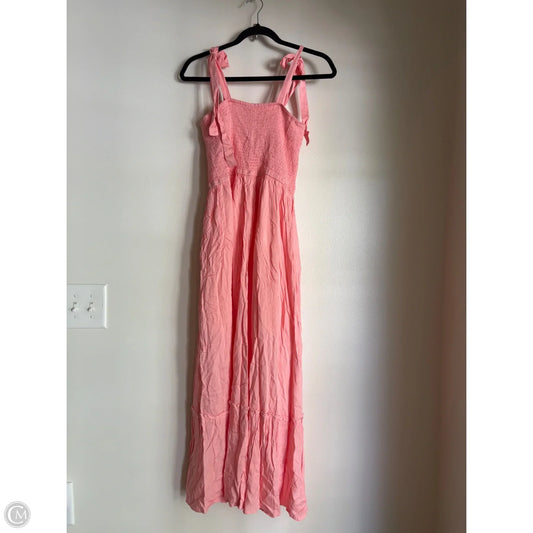 Dress Casual Midi By r. vicimos In Pink, Size: Xl
