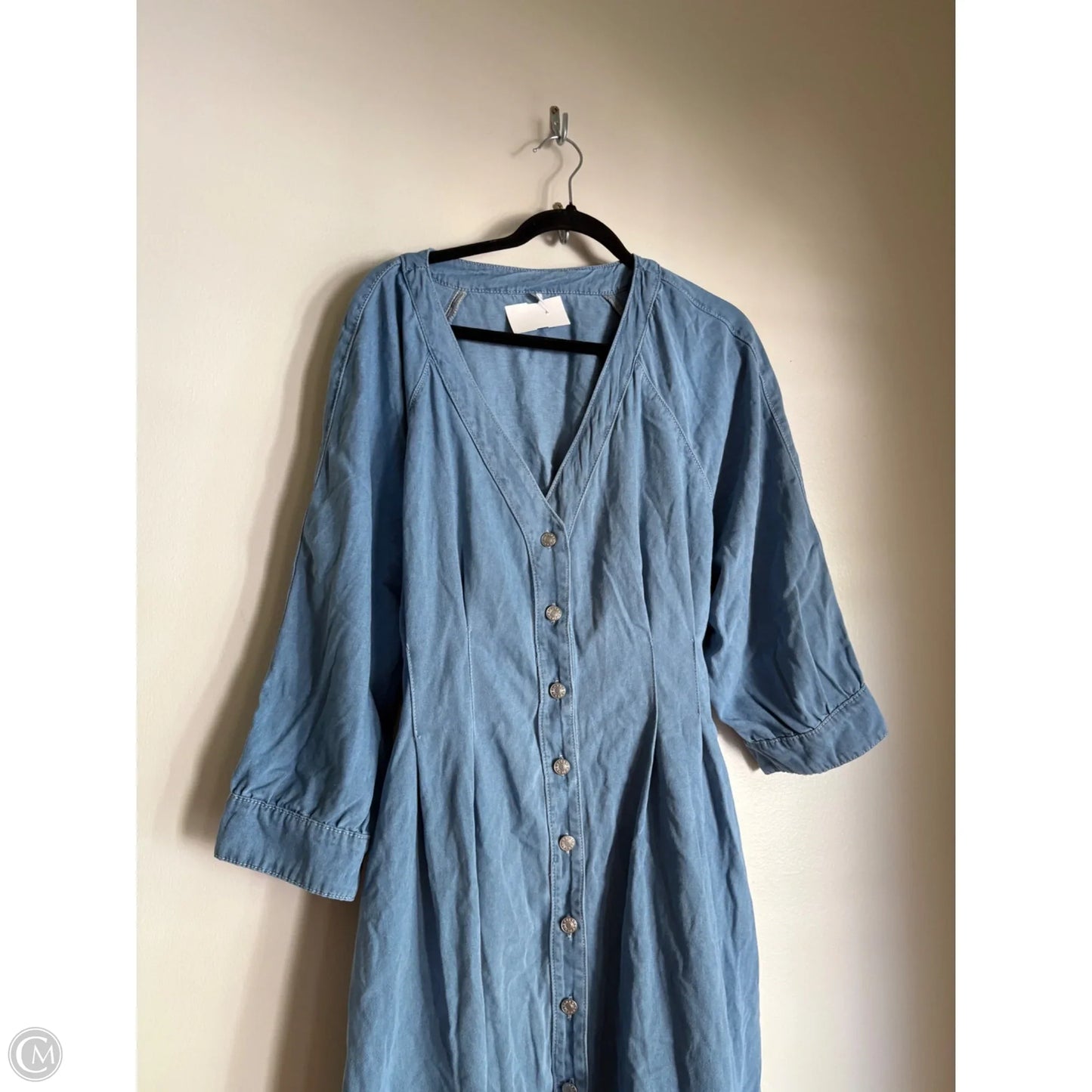 Dress Casual Midi By Clothes Mentor In Blue, Size: 2x